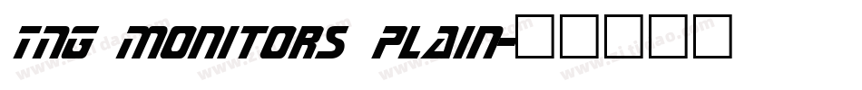 TNG Monitors Plain字体转换